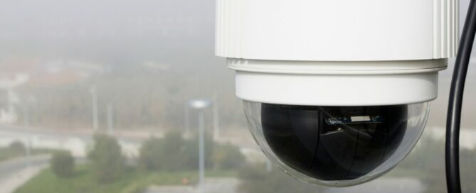 ANPR camera overlooking a commercial businesses carpark for their physical store front.