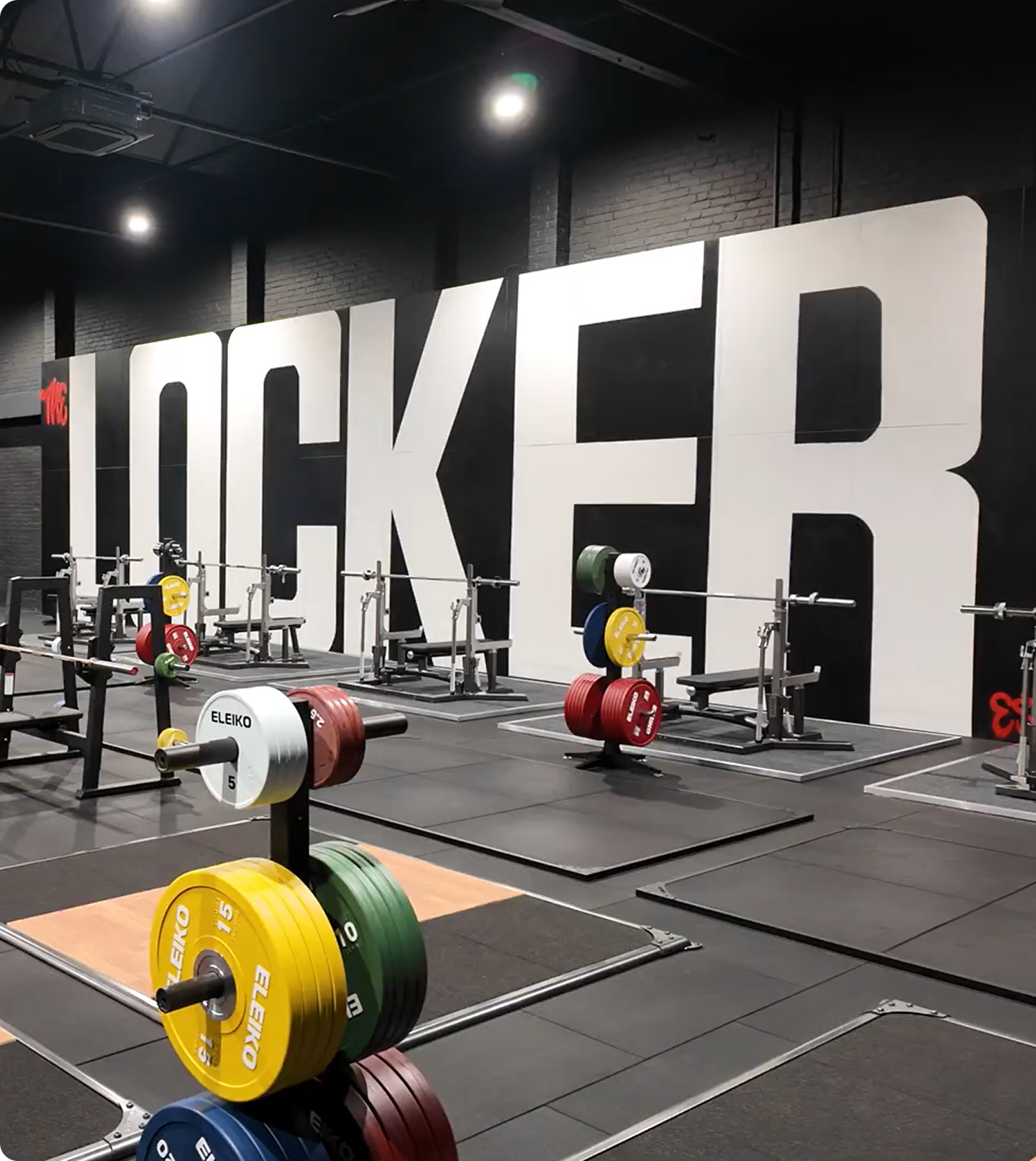 The Locker gym training floor