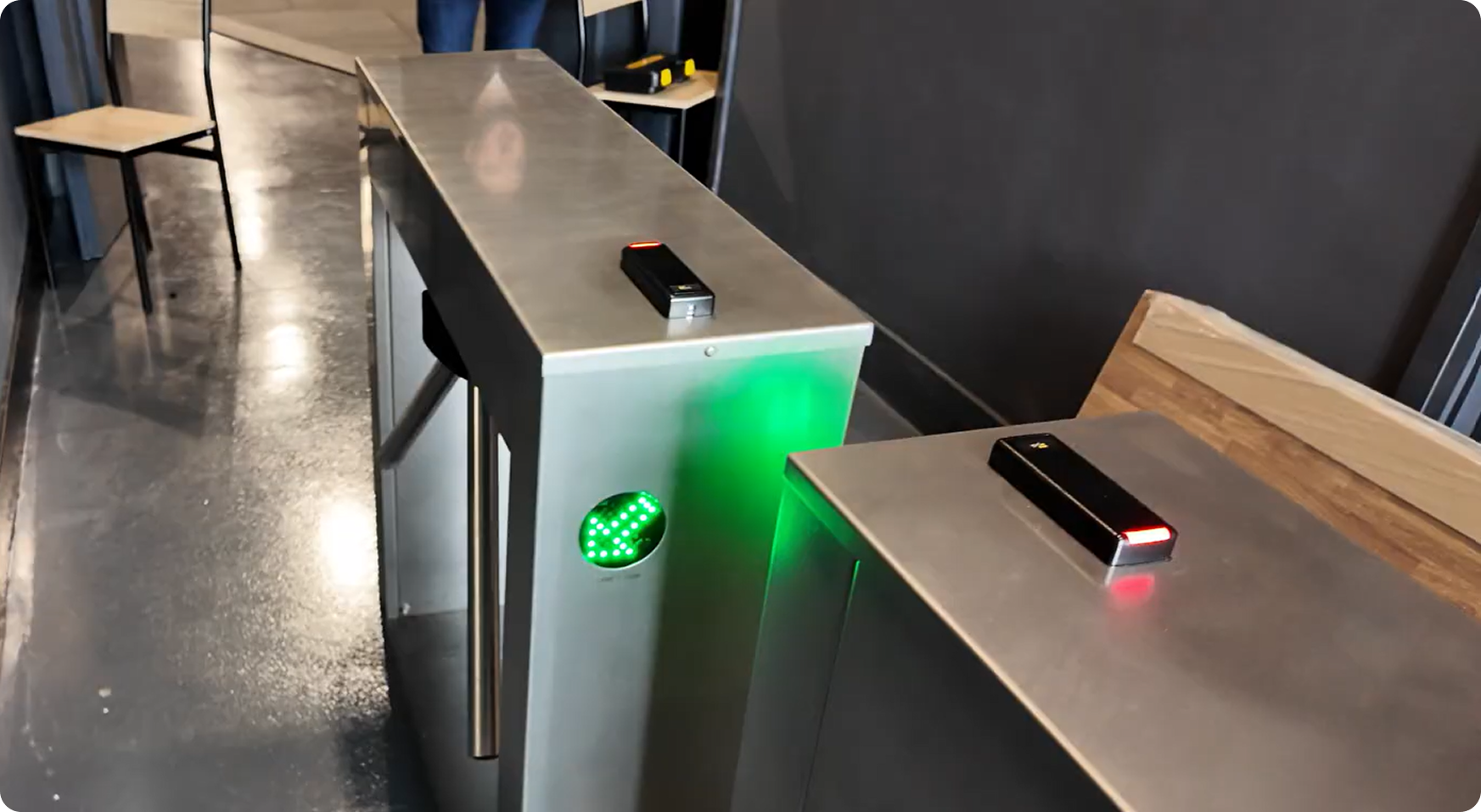 Turnstile access control at The Locker